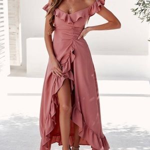 Hello Molly Sweeter Than Honey Maxi Dress Rose